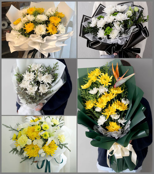 广东东莞市望牛墩镇洲涡村白事花束代送